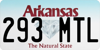 AR license plate 293MTL