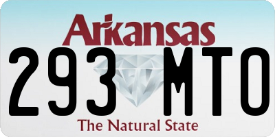 AR license plate 293MTO
