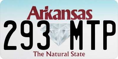 AR license plate 293MTP