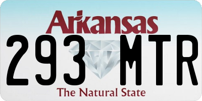 AR license plate 293MTR