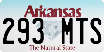 AR license plate 293MTS