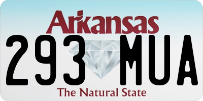 AR license plate 293MUA