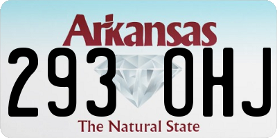 AR license plate 293OHJ