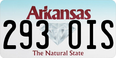 AR license plate 293OIS