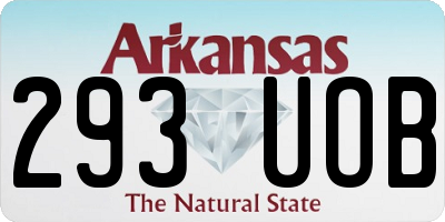 AR license plate 293UOB