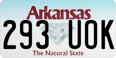 AR license plate 293UOK