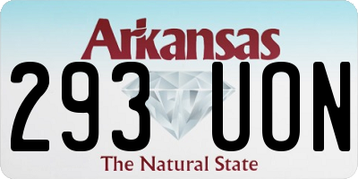 AR license plate 293UON