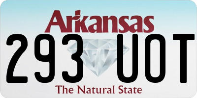 AR license plate 293UOT