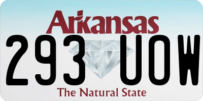 AR license plate 293UOW