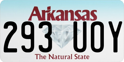 AR license plate 293UOY