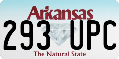 AR license plate 293UPC