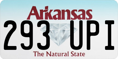 AR license plate 293UPI