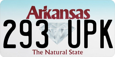 AR license plate 293UPK