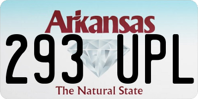 AR license plate 293UPL