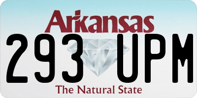 AR license plate 293UPM