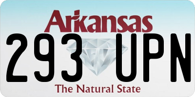 AR license plate 293UPN