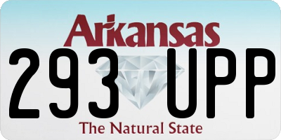 AR license plate 293UPP