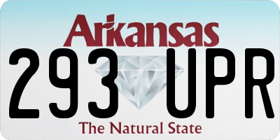 AR license plate 293UPR