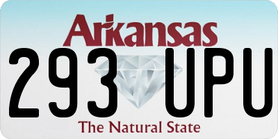 AR license plate 293UPU