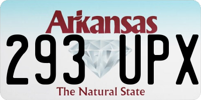 AR license plate 293UPX