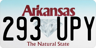 AR license plate 293UPY