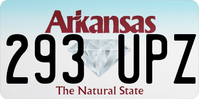 AR license plate 293UPZ