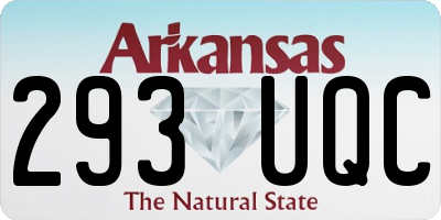 AR license plate 293UQC