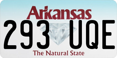 AR license plate 293UQE