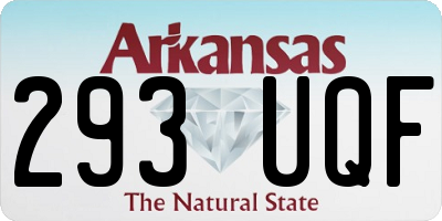 AR license plate 293UQF