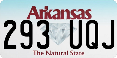 AR license plate 293UQJ