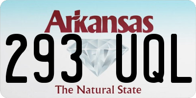 AR license plate 293UQL
