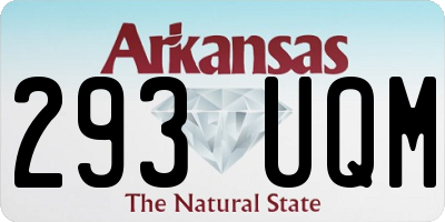 AR license plate 293UQM
