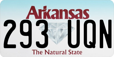AR license plate 293UQN
