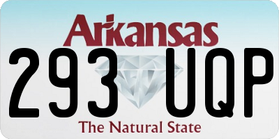 AR license plate 293UQP