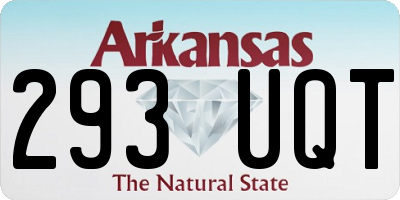 AR license plate 293UQT