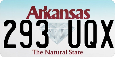 AR license plate 293UQX