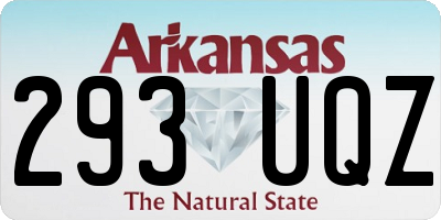 AR license plate 293UQZ