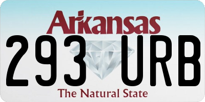 AR license plate 293URB