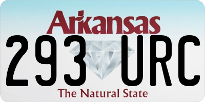 AR license plate 293URC