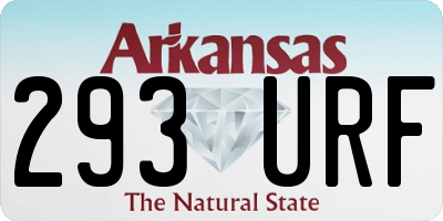 AR license plate 293URF