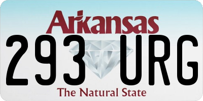 AR license plate 293URG