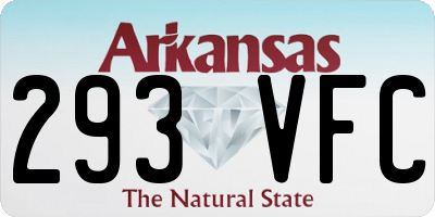 AR license plate 293VFC