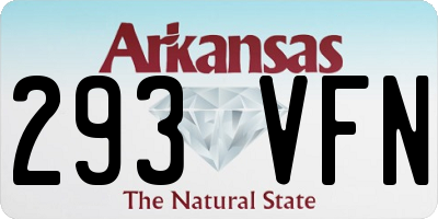 AR license plate 293VFN