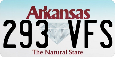 AR license plate 293VFS