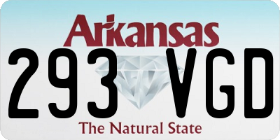 AR license plate 293VGD