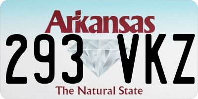 AR license plate 293VKZ