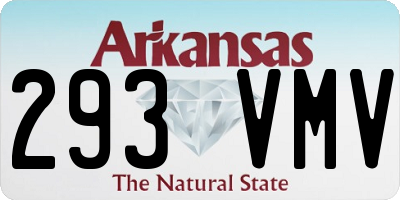 AR license plate 293VMV