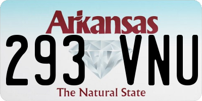 AR license plate 293VNU