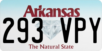 AR license plate 293VPY