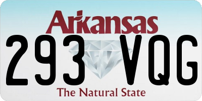 AR license plate 293VQG